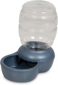Petmate Replendish Gravity Waterer With Microban for Cats and Dogs, 2.5 Gallons,Blue, Made in USA