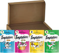 Temptations Cat Treats Classic Crunchy and Soft Feline Favorites Variety Pack, 3 oz. Pouches (Pack of 6)