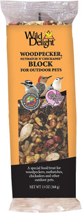 Wild Delight Woodpecker, Nuthatch N' Chickadee Block, 13oz