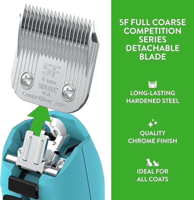 Wahl Professional Animal 5F Full Coarse Competition Series Detachable Blade with 15/64-Inch Cut Length (2372-100)