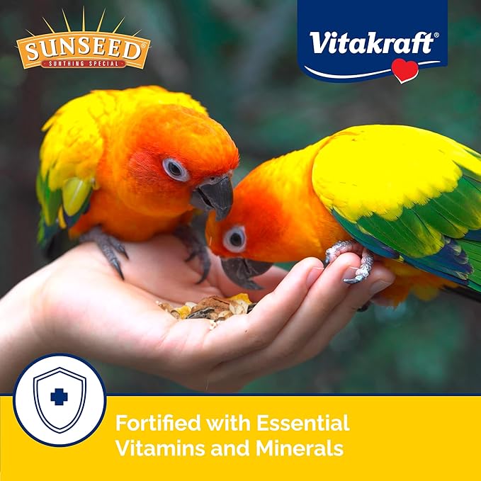 Sunseed Vita Prima Conure Food – Nutrient-Rich Blend with Fruits,Vegetables & Seeds Supports Healthy Feathers,Eyes & Active Energy – 3 lb Bag,(Pack of 2)