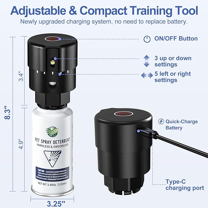 Cat Spray Pet System Dog Motion Activated Dog System with 1 Spray - Only Applicable to Original Replacement