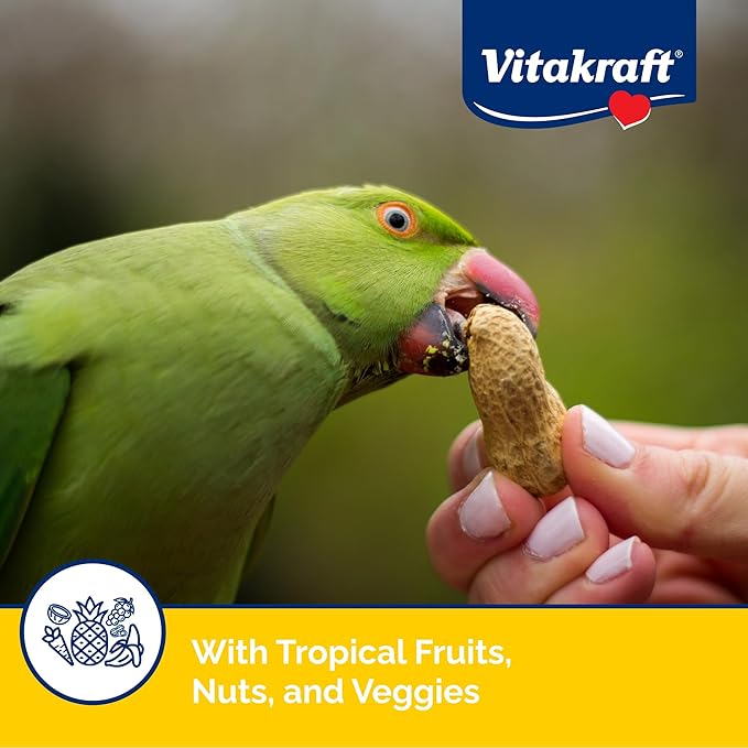 Vitakraft Fresh Super Fruit Cocktail - Tropical Parrot Fruit Blend - Parrot and Cockatiel Treat 1.25 Pound (Pack of 1)