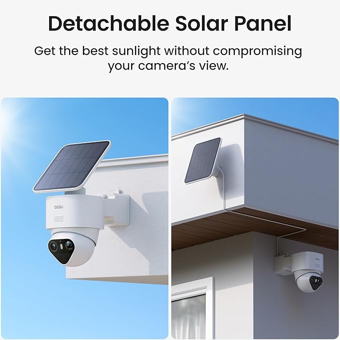 aosu T2 Ultra 4K Security Cameras Wireless Outdoor, 6 Cam Kit, Smart Home Security System with TrueColor Night Vision, AI Recognition & 360° Motion Tracking, Solar Power, Expandable 1TB Local Storage