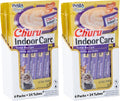INABA Churu Hairball Control,Functional,Creamy Lickable Purée Cat Treat with Taurine & Vitamin E,0.5 Ounces Each,Tubes (4 per Package),Tuna Recipe - Packaging May Vary*,(Pack of 48)