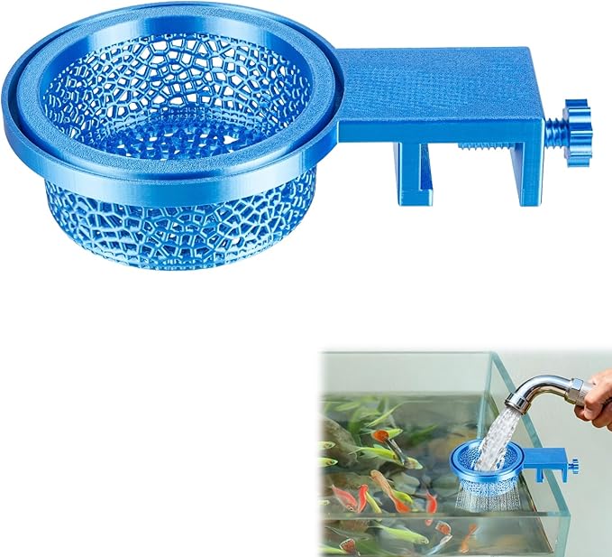 Aquarium Water Change Diffuser, Spill-Free Tool for Rimless & Rimmed Fish Tanks, Protects Substrate & Plants, Safe for Fish and Shrimp (Large)