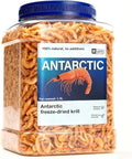 90g/3.17oz Freeze Dried Krill Fish & Turtle Food, 100% Whole Antarctic Krill, High Protein, Floating (Soak to Sink), for Betta, Cichlids, Koi & Turtles, Resealable.