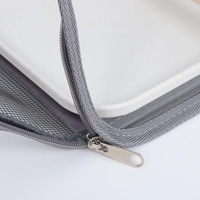 Milisten Small Bird Travel Carrier Cage with Portable Design, Lightweight Budgie Parrot Carrier for Outdoor Trips and Vacations, Compact Gray Pet Travel Cage for Birds and Small Reptiles