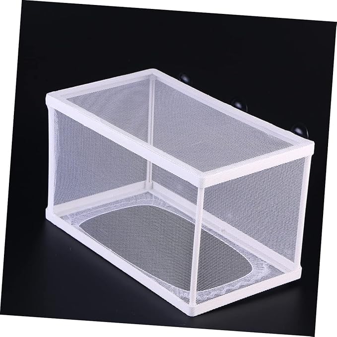 balacoo 3pcs Fish Hatchery Breeding Box Mesh Fish Breeding Tank Aquarium Isolation Box Suction Cup for Easy Install