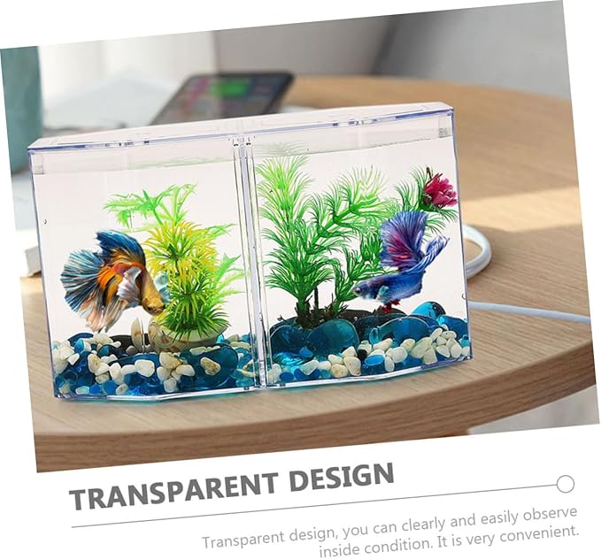 Professional Transparent Fish Breeding Tank Double Space Incubation Box for Fish Easy to Use for Fry and Aggressive Aquarium Supply