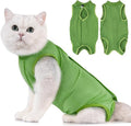 Avont Cat Recovery Suit - Kitten Onesie for Cats After Surgery, Cone of Shame Alternative Surgical Spay Suit for Female Cat, Post-Surgery or Skin Diseases Protection -Green(M)