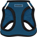Best Pet Supplies Voyager Step-in Air Harness - All Weather Mesh, Reflective, No Pull Harness for Dogs, Cats - Secure with Hook & Loop Fastener, Buckle, Double D-Rings - Blue/Black Trim, XL