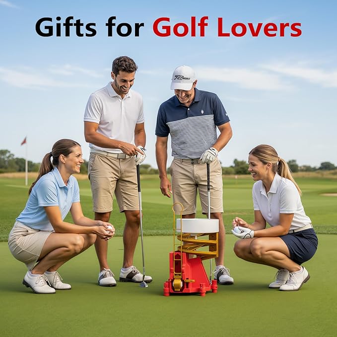 Golf Ball Dispenser, Golf Ball Launcher Pro, Automatic Golf Ball Dispenser & Launcher Pro, High-Capacity Hands-Free Practice Machine