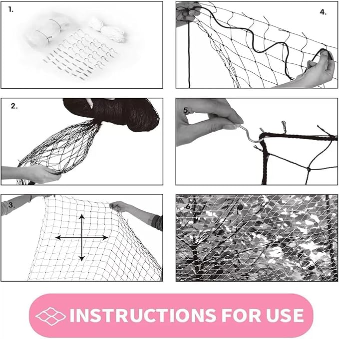 Balcony Screen for Pets,Cat Netting Balcony,Anti-Fall Pet Mesh Fence,Bite Tear Resistant,Dogs&Cat Safety Net for Balcony, Window, Stair, Patio,Anti Bird Netting for Garden/Balcony (10*26 ft)