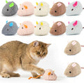 WRW 12PCS 2.36 Inch Cat Mice Toys, Prefilled Catnip Plush Catnip Toys, Realistic Design Interactive Cat Mouse Toys for Indoor Cats Play Fetch（7 Colors） (12)