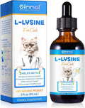 ALIVO L-Lysine for Cats, Immune Support Drops for Cats Feline Respiratory Health, Sneezing & Runny Nose - Pet Liquid Supplement for Eye Function & Cat Cold Relief - Chicken Flavor, 2 fl oz / 60 ml