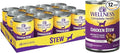 Wellness Complete Health Stew Adult Canned Wet Dog Food, Grain Free, Natural, Chicken Recipe, 12.5 oz, Pack of 12 Cans