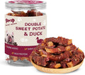 PAWUP Duck & Sweet Potato Duo Dog Treats, Soft Chews for Small & Medium Dogs, High Protein & High Fiber, Gentle on Sensitive Stomachs, Natural Daily Snack with Taurine, 12.5 oz