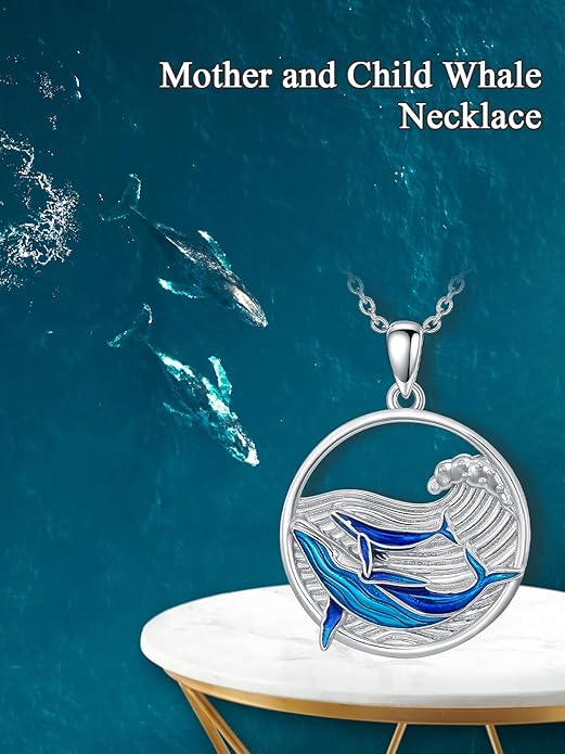 KZX Cat/Dog/Phoenix/Eagle/Whale/Shark/Puffin/Starfish/Chicken/Butterfly/Owl/Bee/Frog/Seahorse Necklace Sterling Silver Animal Pendant Jewelry Gift for Women