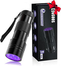 COSOOS Black Light UV Flashlight, 12 LED Handheld Black Light, Small UV Lights 395nm, Portable Pet Stain Detector for Dog Urine, Scorpions, and Bed Bugs.