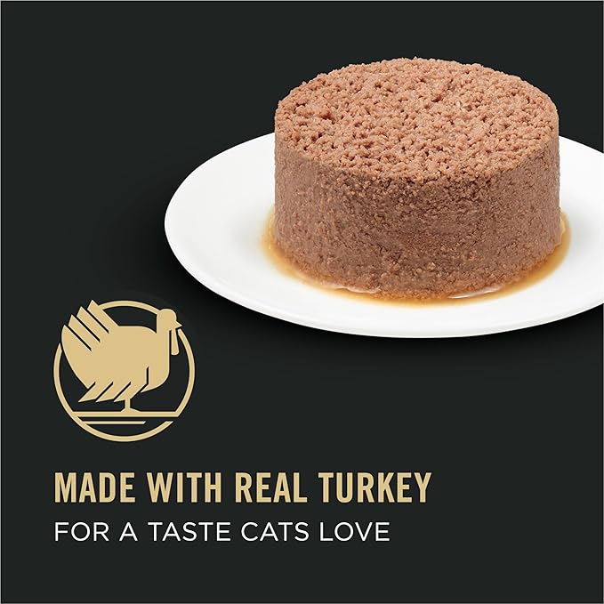 Purina Pro Plan Urinary Tract Health Turkey and Giblets Entree Classic Wet Cat Food Pate - 5.5 oz. Cans,(Pack of 48)