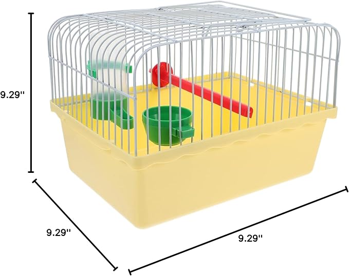VANZACK Cage, Portable Bird Travel Cage with Food and Water Box - Pet Cage Carrier Easy Travel for Small Birds Like Parakeets and Cockatiels