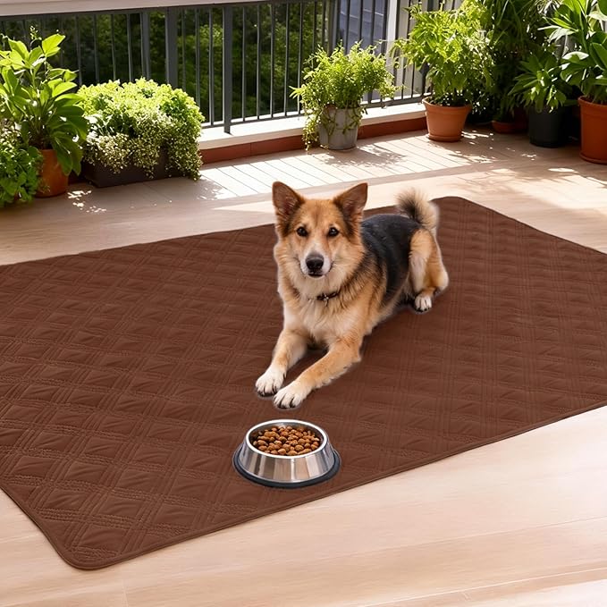 hyha Waterproof Dog Blanket, Reversible Pet Bed Blanket, Soft Sofa Couch Cover for Dogs Washable, Waterproof Pet Couch Covers for Sofa Puppy Cats Furniture Protector(30"x70", Brown/Brown)