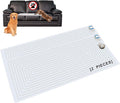 SEERWAY 2-Pieces Pet Shock Mat with Tester for Dogs & Cats - Keep Off Couch, Bed, Kitchen Counter, 3 Training Modes Waterproof Electronic Deterrent Mat