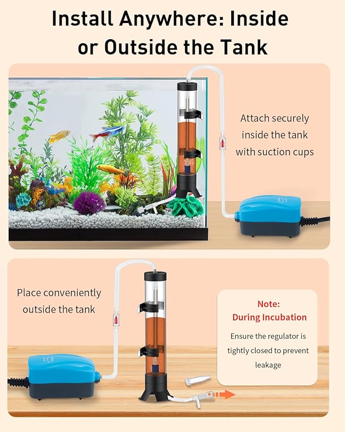 Pawfly Brine Shrimp Hatchery Kit, Shrimp Egg Incubator, Brine Shrimps Hatching Set, Artemia Hatchery with Air Pump, Live Brine Shrimps Net, Automatic Feeders & More