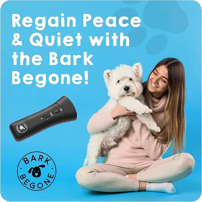 Ultrasonic Dog Bark Deterrent & Behavior Corrector - Stop Barking, Jumping, Aggression Without Yelling -Just Point & Press! Backed by Kevin Harrington from Shark Tank (Black 9V (2 Pack))