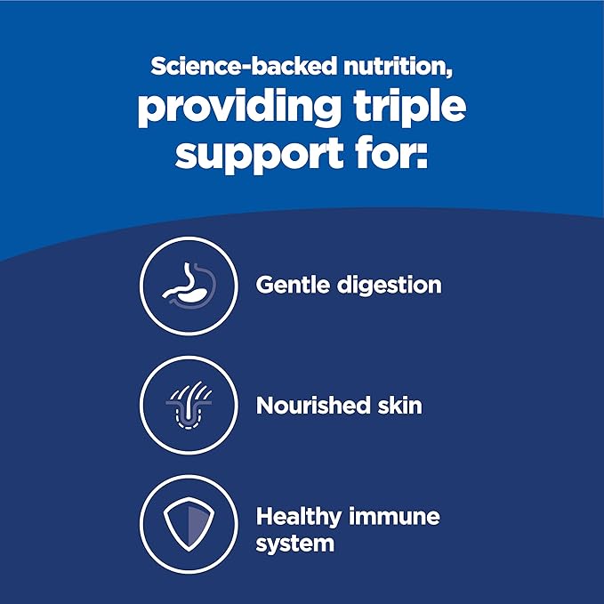 Hill's Science Diet Sensitive Stomach & Skin, Adult 1-6, Stomach & Skin Sensitivity Support, Wet Cat Food, Duck & Vegetables Minced, 2.9 oz Can, Case of 24