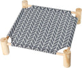 Patas Lague Cat and Dog Hammock Bed for Small Dogs, Brethable Wooden Cat Pet Rabbit Elevated Cooling Outdoor Bed Cots Furniture for All Seasons Arrow