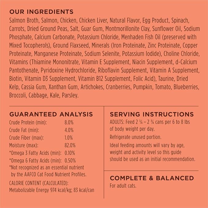 Instinct Flaked Entrée Wet Canned Cat Food - Salmon, 3 Ounce (Pack of 24)
