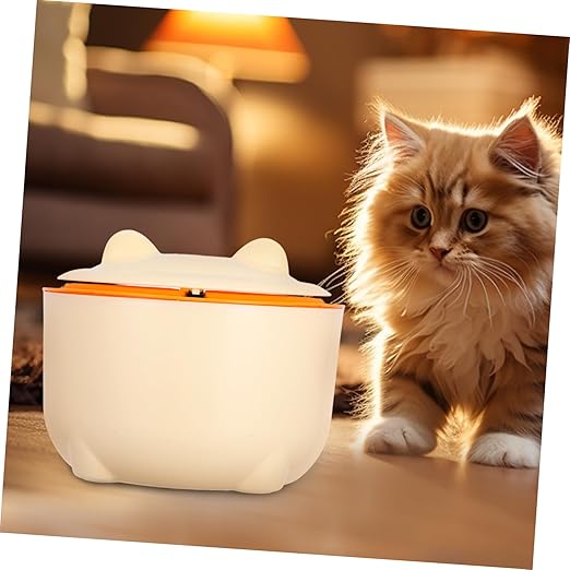 PRETYZOOM 1Set Capacity Cat Litter Disposal Bin with Bags Airtight Trash Can for Cat Waste and Reusable Design Stylish Cartoon Shape for Home