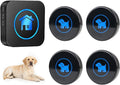 Dog Door Bell, Wireless Dog Doorbells for Potty Training – Dog Bells to Go Outside, 1000Feet Range, Waterproof Button, 55 Melodies & 5 Notification Modes (4 Buttons)