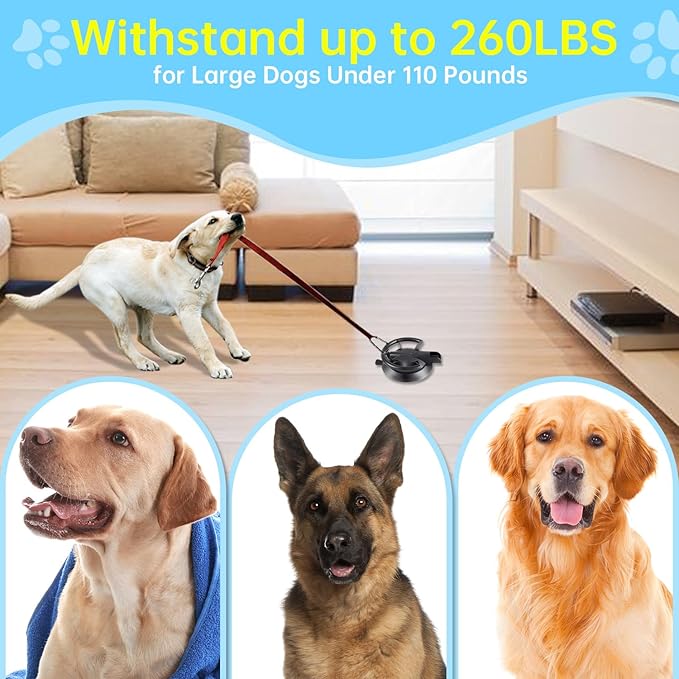 HLOGREE Heavy Duty Dog Bathing Suction Cup for Large Dog Within 110LBS, Pet Dog Cat Bath Holder Suction Cup Anchor for Grooming Bathtub Restraint, for Shower, Bathing, Blowing, Trimming - NO Leash