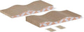 Amazon Basics New Cat Scratch Post, Single Layer with Curve, 16.5" x 8.1" x 1.6", 2-Pack, Catnip-Enhanced