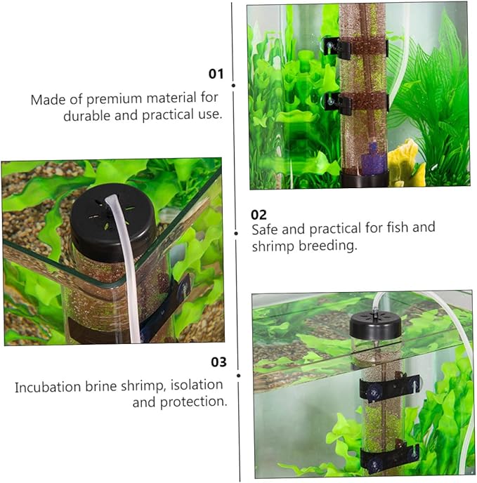 Aquarium Shrimp Egg Box Shrimp Egg Hatchery Tank for Easy to Install Use for Fish Breeding