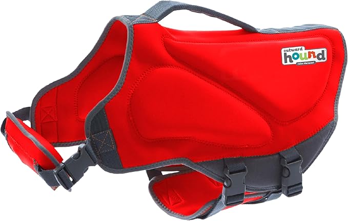 Outward Hound Dawson Swim Red Dog Life Jacket, XS