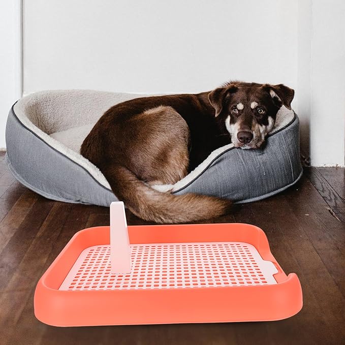 Mesh Dog Toilet Tray Indoor Puppy Potty Trainer Anti-Slip Dog Pee Tray Lightweight Durable 6.9X5.5 Inch for Easy Cleaning and Training