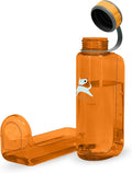 OllyDog OllyBottle | Tritan Dog Water Bottle with Detachable Bowl | BPA Free Leakproof Pet Dispenser | Hiking Travel (1L, Flame)
