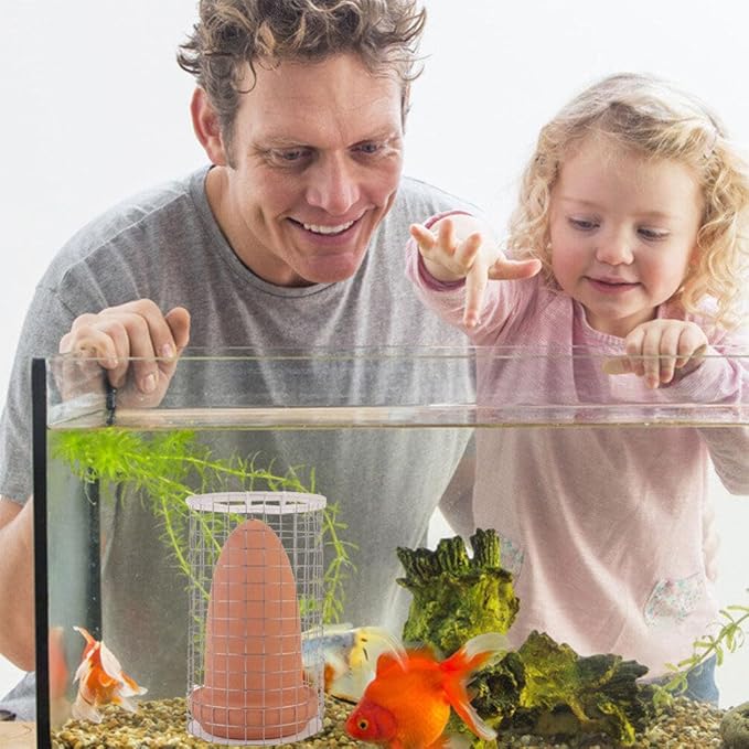 Yardwe Discus Breeding Cone Discus Fish Breeding Cone Discus Angelfish Fish Breeding Cones Cave, Spawning Slates Ceramic Spawning Breed Cone for Aquarium Landscape Fish Tank