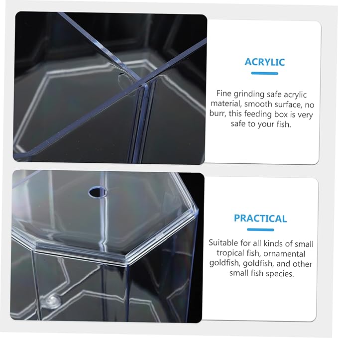 Transparent Fish Breeding Tank with Removable Divider Isolation Box for Fish Easy to Clean Hatchery Incubator for Protecting Home Aquarium