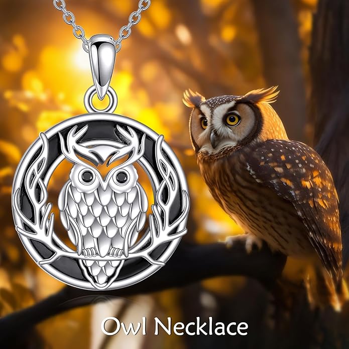 KZX Cat/Dog/Phoenix/Eagle/Whale/Shark/Puffin/Starfish/Chicken/Butterfly/Owl/Bee/Frog/Seahorse Necklace Sterling Silver Animal Pendant Jewelry Gift for Women
