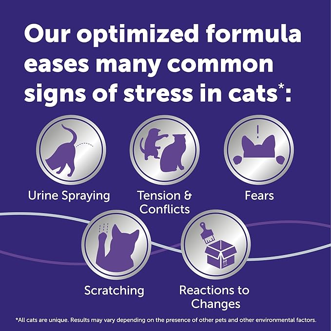 FELIWAY® Optimum 30 Day Cat Calming Plug In Pheromone Diffuser Starter Kit, 48ml - Helps Reduce Common Signs of Stress in Cats & Kittens, Enhanced Calming