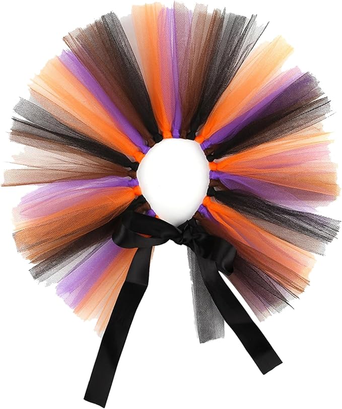 1-Pc Pet Halloween Party Costume-Puppy Party Adjustable Saree with Unique Ribbons Soft Costume Accessory for Small Medium Dogs and Cats