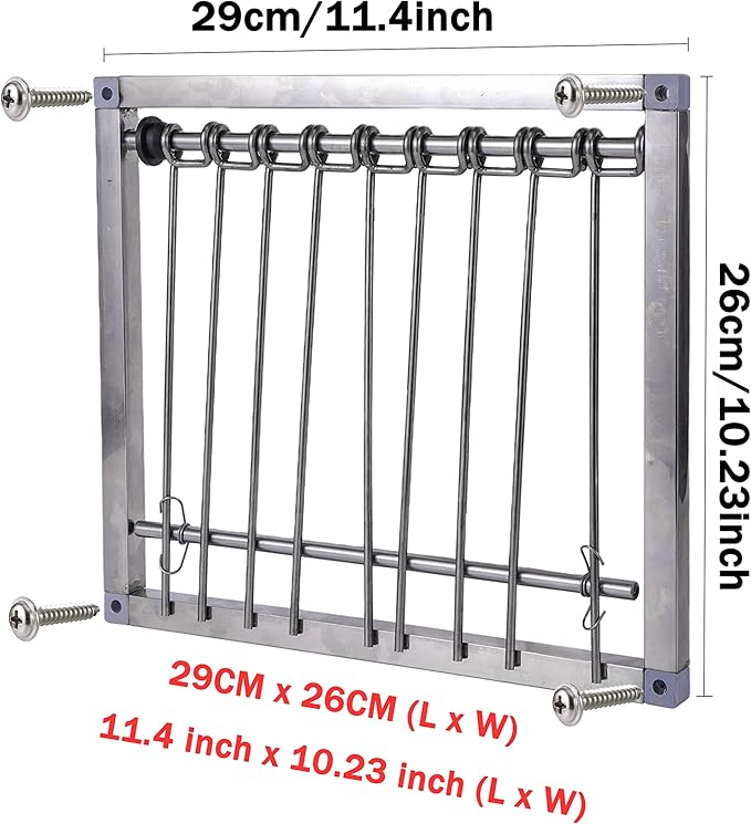 1PC Bird Cages Trap Stainless Steel Pigeon Trap Door Wire Bars Frame Entrance U-Trap for Pigeon Birds House Door (29 * 26 cm)