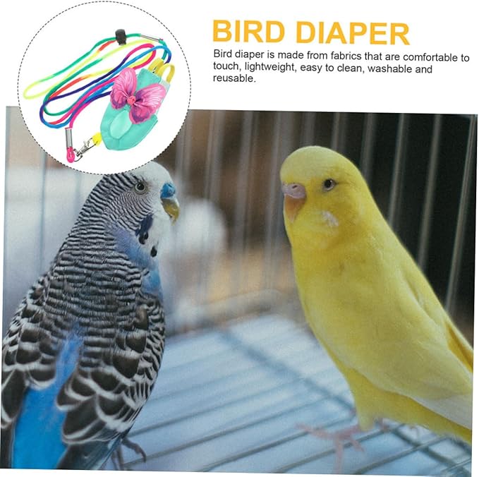 Bird Flight Suit Diaper Parrot Clothing Bird Diapers Parakeet Flight Suit Cockatiel