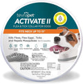 TevraPet Activate II Flea and Tick Collar for Small Dogs, 12 Months Prevention, 2 Count, Fits Up 15" Size Neck