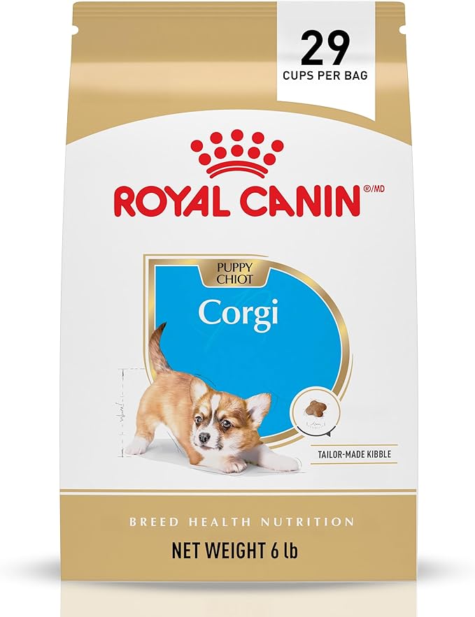 Royal Canin Corgi Puppy Dry Dog Food, Kibble for Corgis 2 to 12 Months, Supports Digestion and Bone and Joint Support 6 lb Bag
